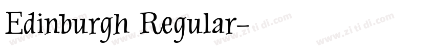 Edinburgh Regular字体转换